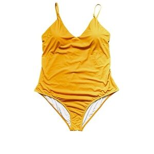 Yellow One-Piece Swimsuit